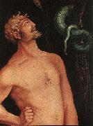 BALDUNG GRIEN, Hans Adam (detail) oil painting artist